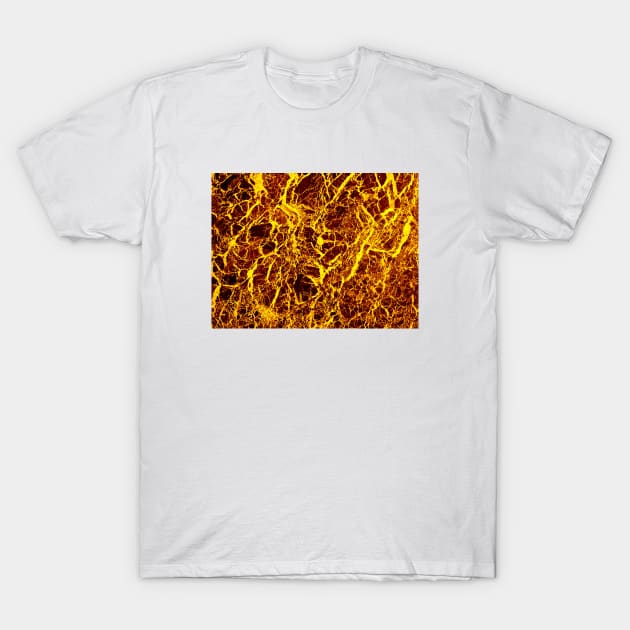 Yellow Marble Texture T-Shirt by MarbleTextures